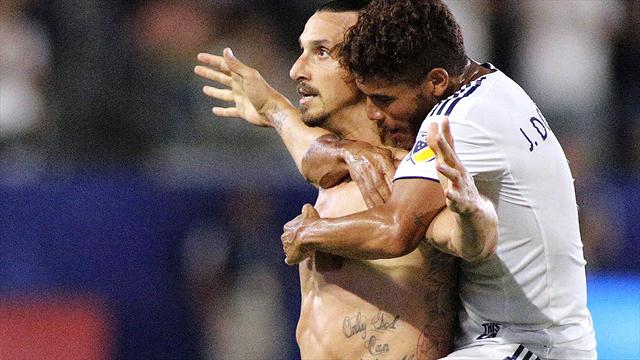 Zlatan'dan ABD'de ilk hat-trick