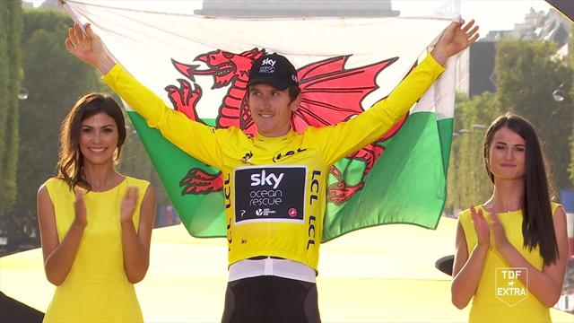 Tour de France: Thomas receives his yellow jersey Tour de France: Thomas receives his yellow jersey