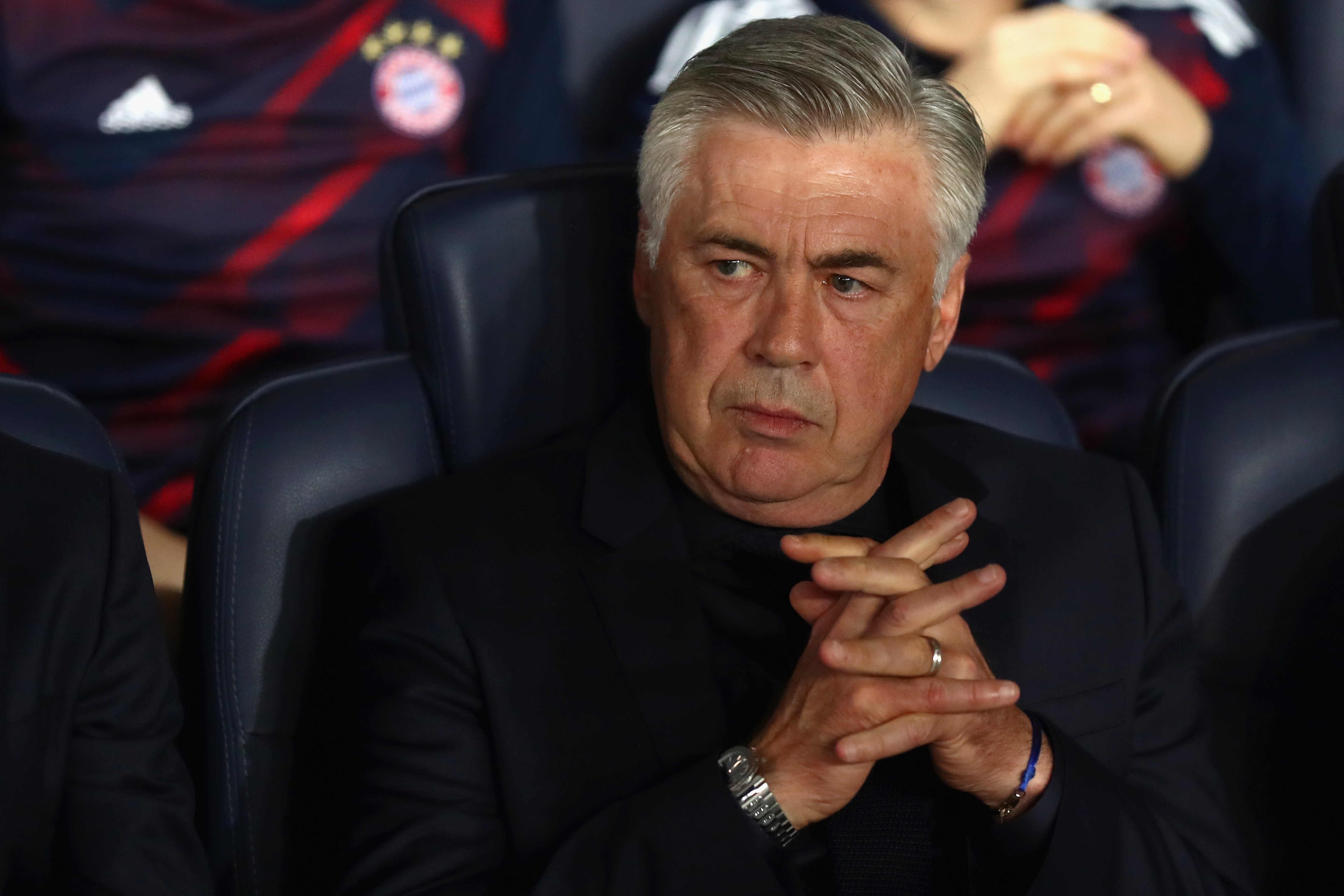 Carlo Ancelotti (FC Bayern Munich) le 27 septembre 2017à Paris