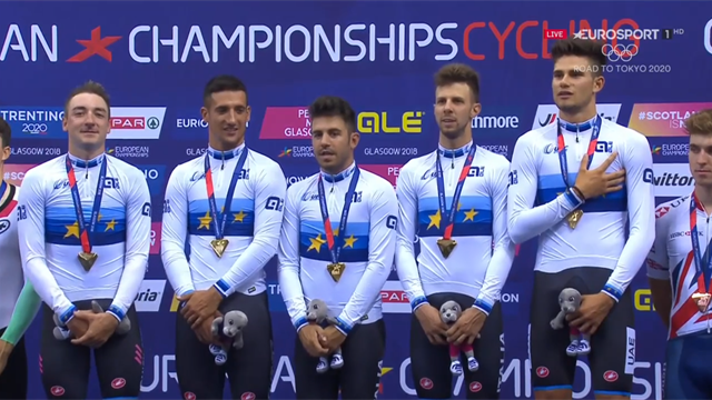 Mondiali di ciclismo su pista: delusione Italia, il quartetto azzurro è eliminato in batteria