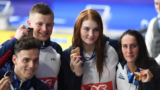 Peaty and GB triumph in mixed medley relay Peaty and GB triumph in mixed medley relay