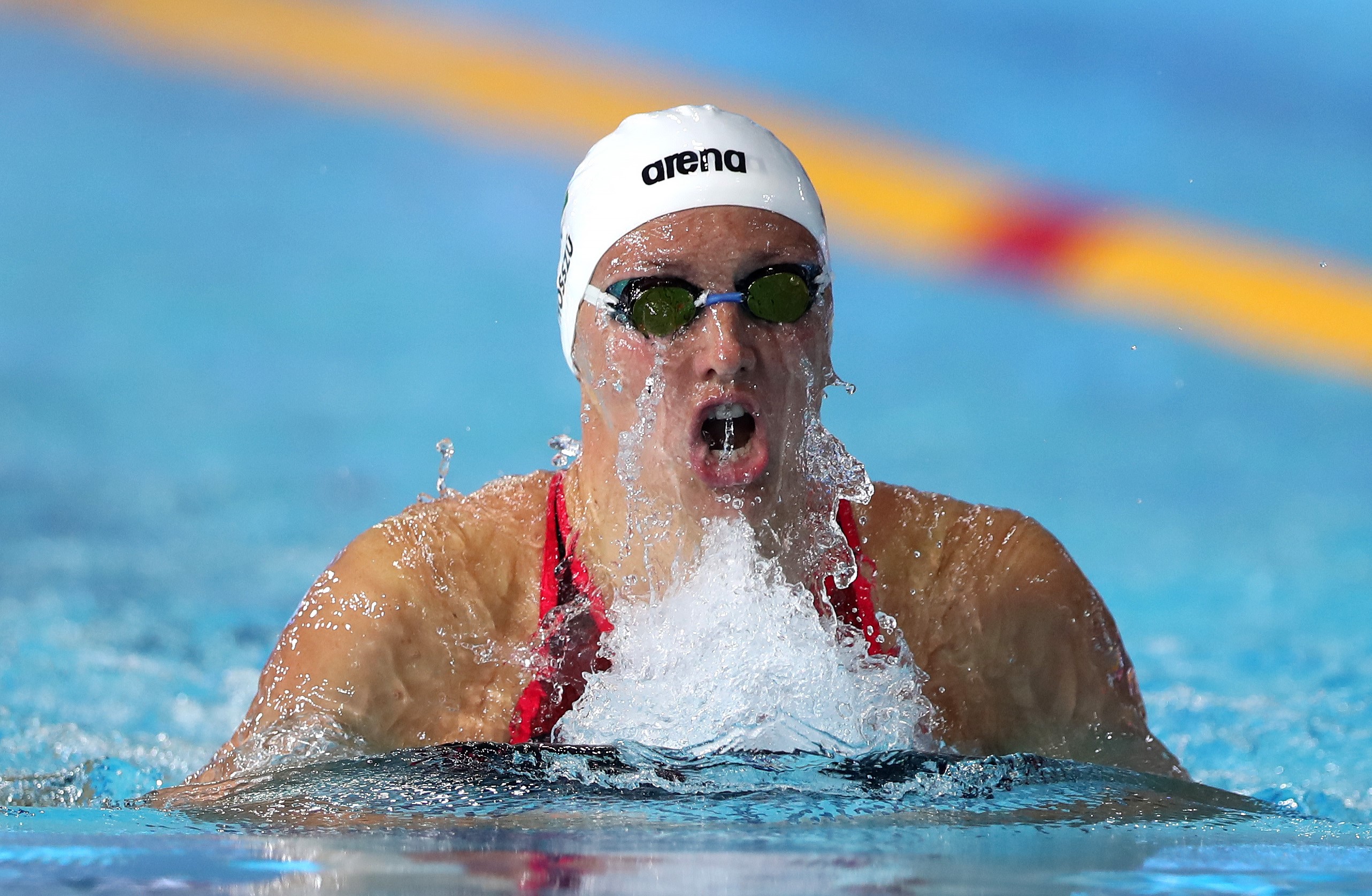 Katinka Hosszu of Hungary competes in the Women's 200m Individual Medley