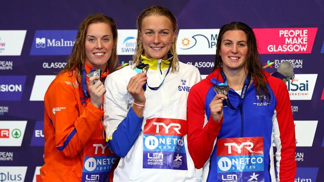 Sjostrom, Hosszu strike gold at Europeans