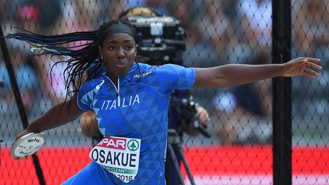 Daisy Osakue, che fiondata! 60,04 e seconda miglior misura azzurra di sempre nel lancio del disco