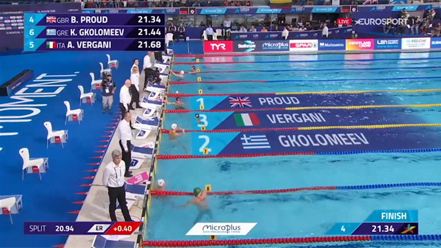 Andrea Vergani bronzo nei 50 metri: rivedi la sua gara Andrea Vergani bronzo nei 50 metri: rivedi la sua gara