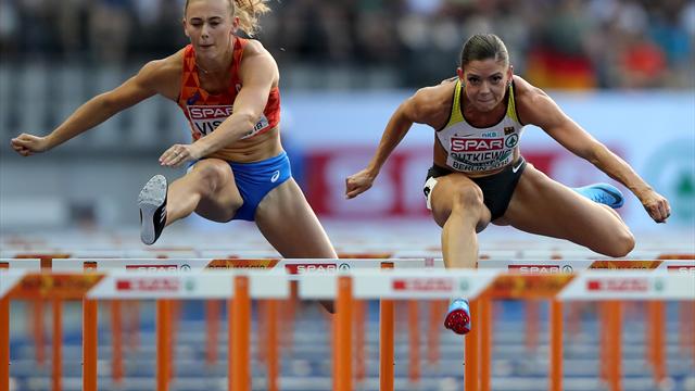 Nadine Visser loopt sterke finale 100m horden, maar mist medaille