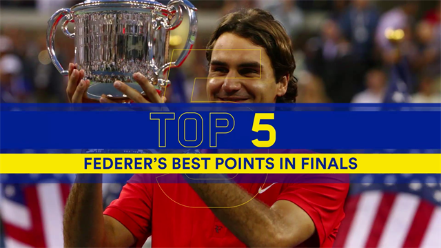 Top 5: i colpi più belli di Federer nelle sue finali agli US Open Top 5: i colpi più belli di Federer nelle sue finali agli US Open
