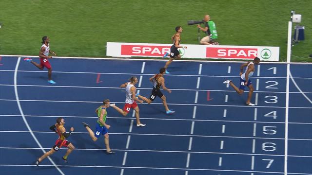 Hudson-Smith campione dei 400 piani, sul podio i gemelli Borlée Hudson-Smith campione dei 400 piani, sul podio i gemelli Borlée