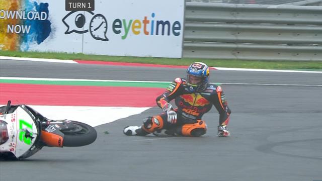 Crash: Lecuona räumt Oliveira ab Crash: Lecuona räumt Oliveira ab