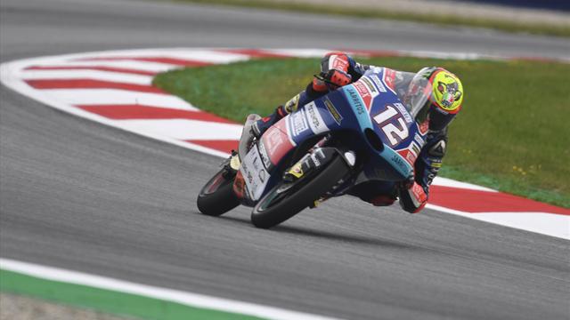 Moto3 : A Bezzecchi la première pole, à Martin l'invraisemblable exploit