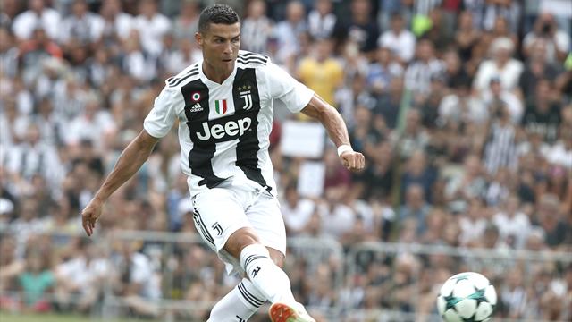 Ronaldo n'aura eu besoin que de huit minutes : son premier but avec la Juve en vidéo