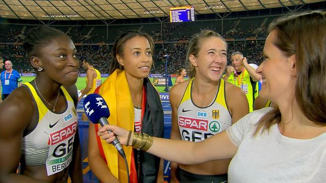 "Es war super laut": Frauen-Staffel feiert mit Berliner Publikum "Es war super laut": Frauen-Staffel feiert mit Berliner Publikum