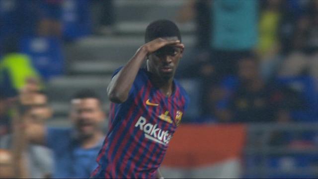 Sevilla-Barcelona: Los culés se llevan el primer título oficial con un golazo de Dembélé (1-2)