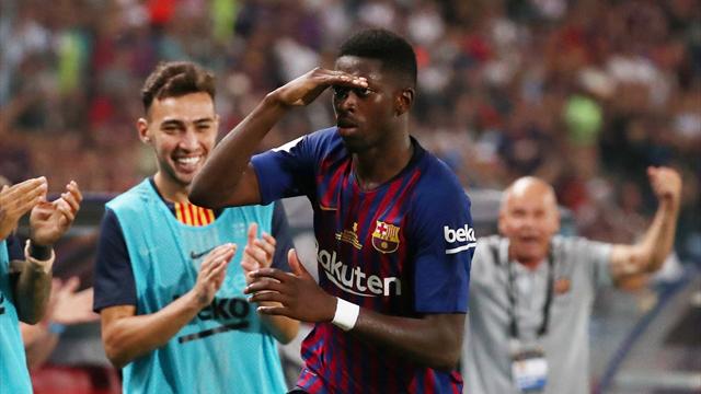 Dembele thunderbolt wins Spanish Super Cup for Barcelona