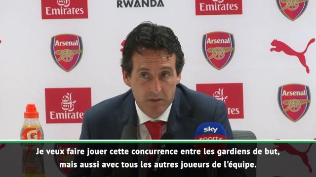 Arsenal - Emery : "Faire jouer la concurrence entre les gardiens" Arsenal - Emery : "Faire jouer la concurrence entre les gardiens"