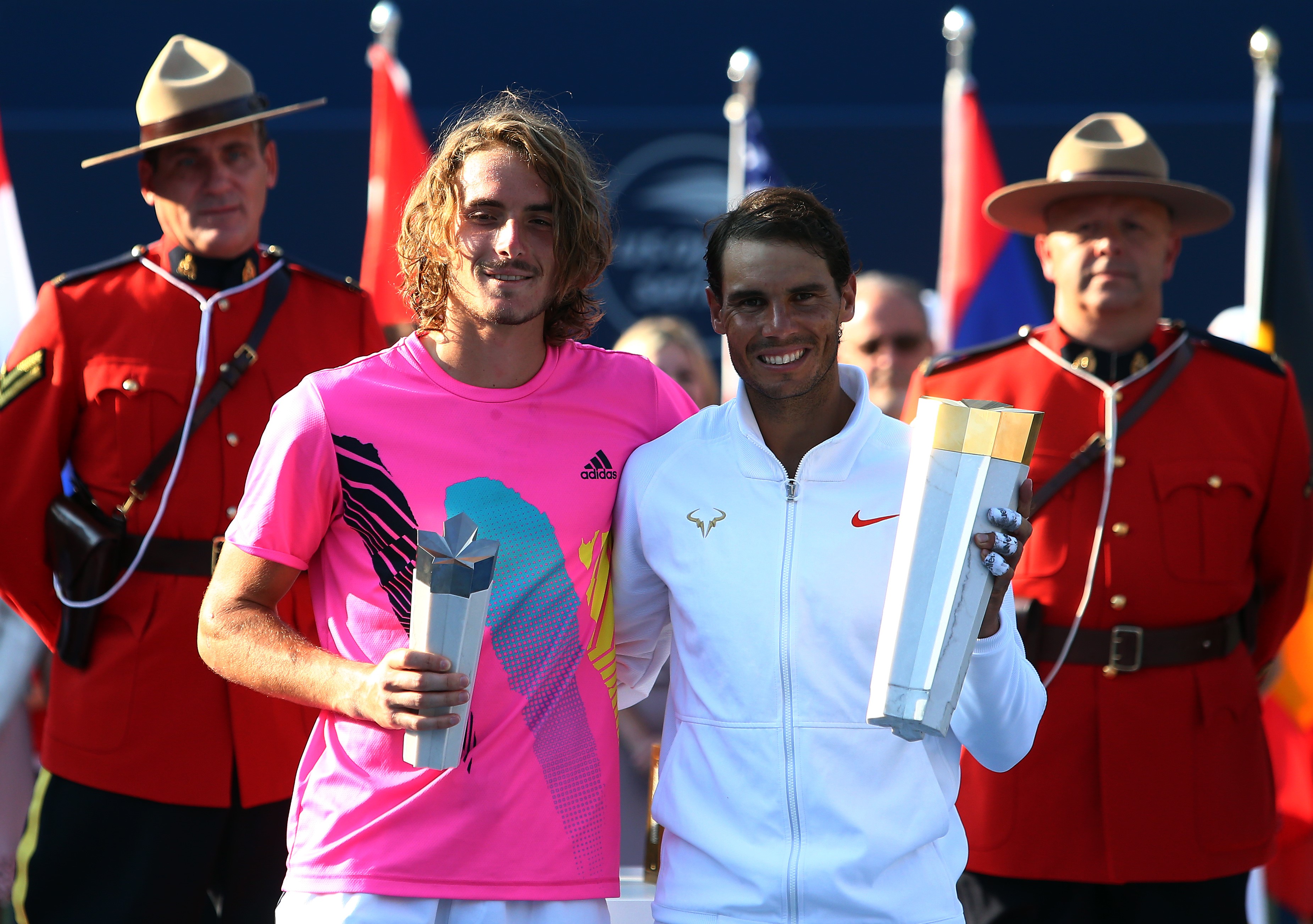 Stefanos Tsitsipas et Rafael Nadal