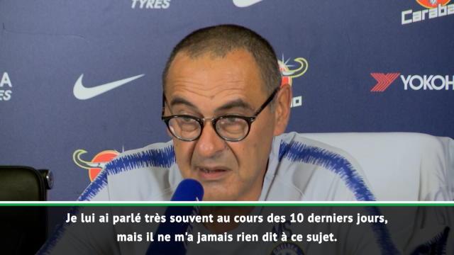 Sarri en est convaincu : "Hazard sera avec nous cette saison" Sarri en est convaincu : "Hazard sera avec nous cette saison"