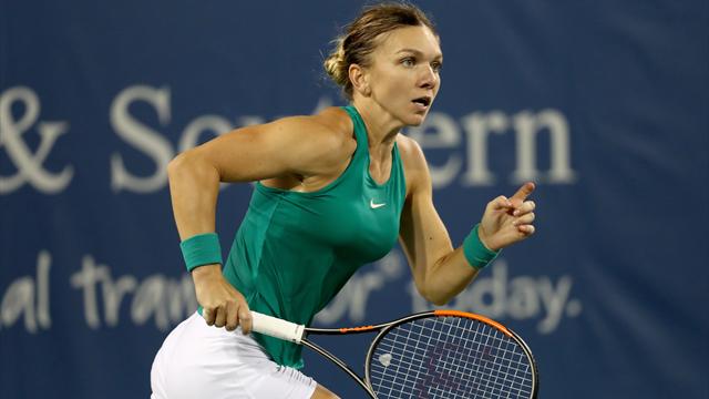 Halep battles past Tsurenko to set up Sabalenka semi