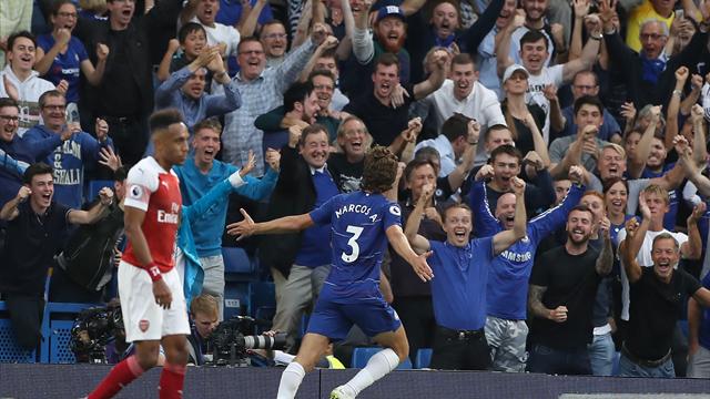 Chelsea-champagne: 3-2 all'Arsenal in un derby stratosferico e Sarri già in cima alla Premier