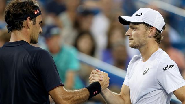 Goffin jette l'éponge, Federer rejoint Djokovic