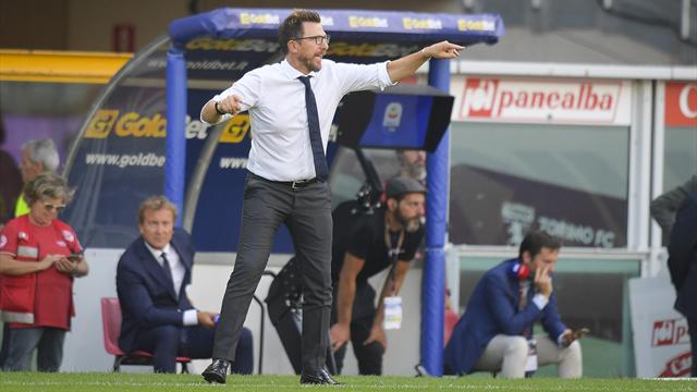 Di Francesco: "Non facciamo di Kluivert un campione, spesso i social rovinano i giocatori" Di Francesco: "Non facciamo di Kluivert un campione, spesso i social rovinano i giocatori"