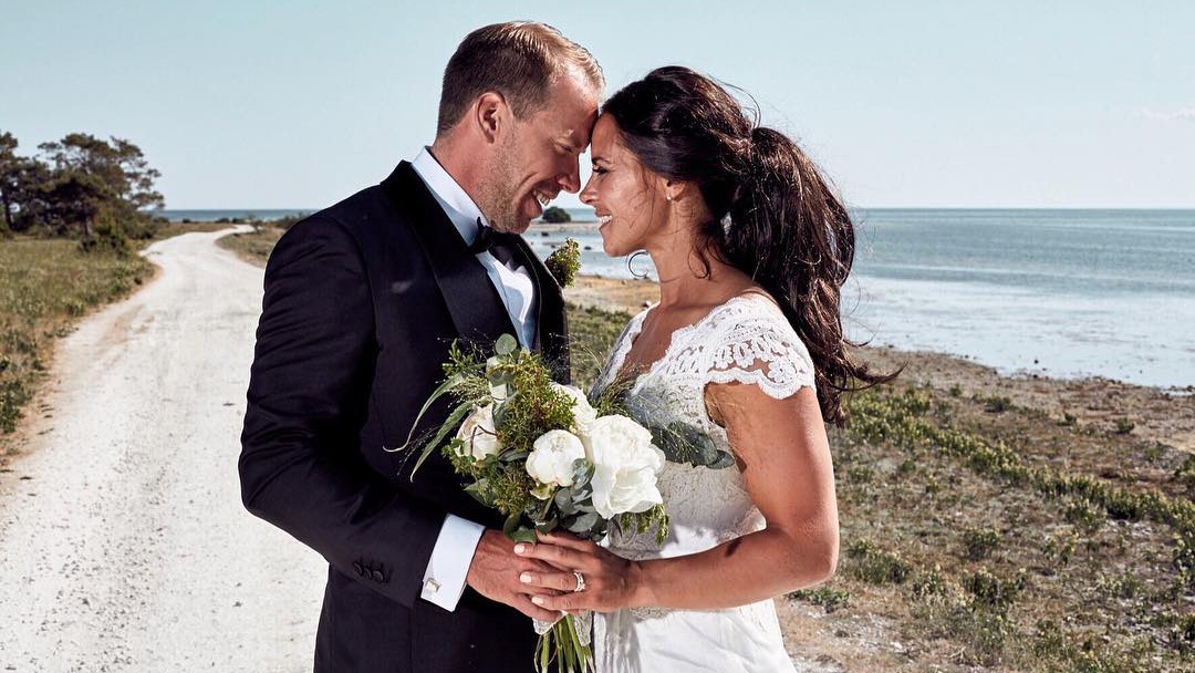Anna och Emil gifte sig på Gotland i somras