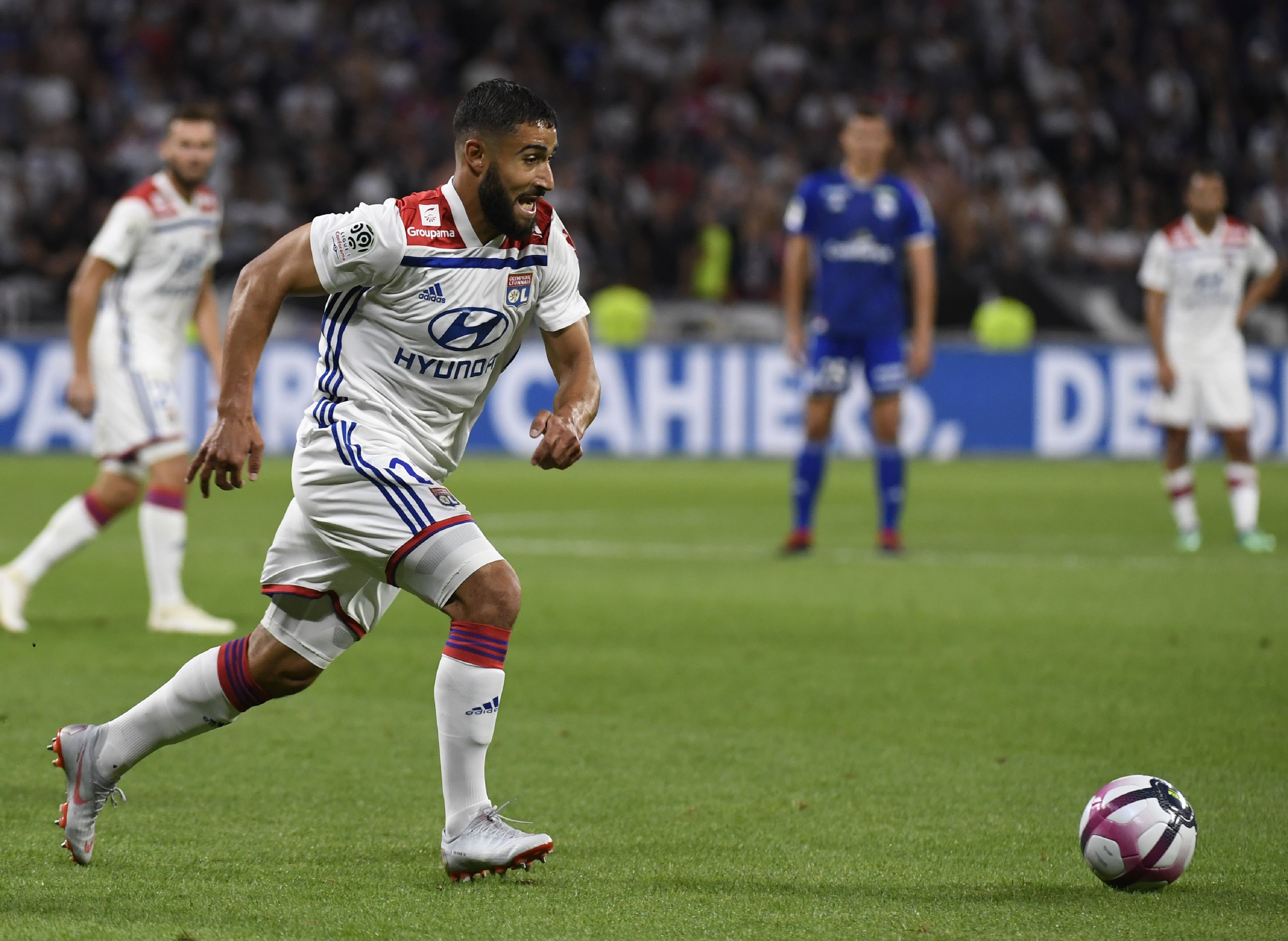 Nabil Fekir lors de Lyon - Strasbourg / Ligue 1