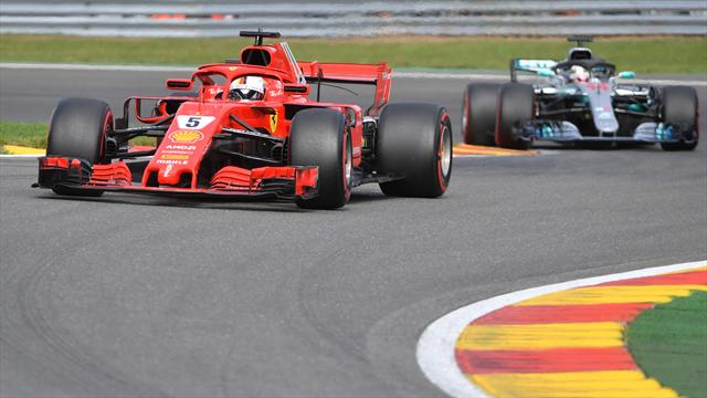 Belçika'da zafer Vettel'in