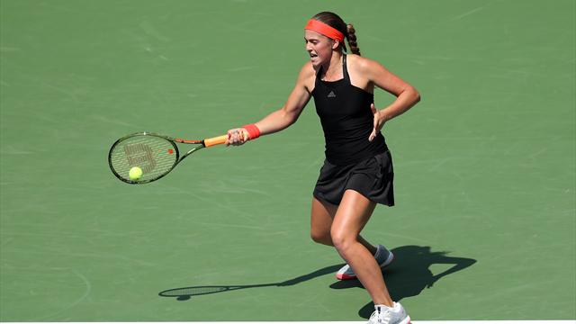 Ostapenko s'est fait une belle frayeur