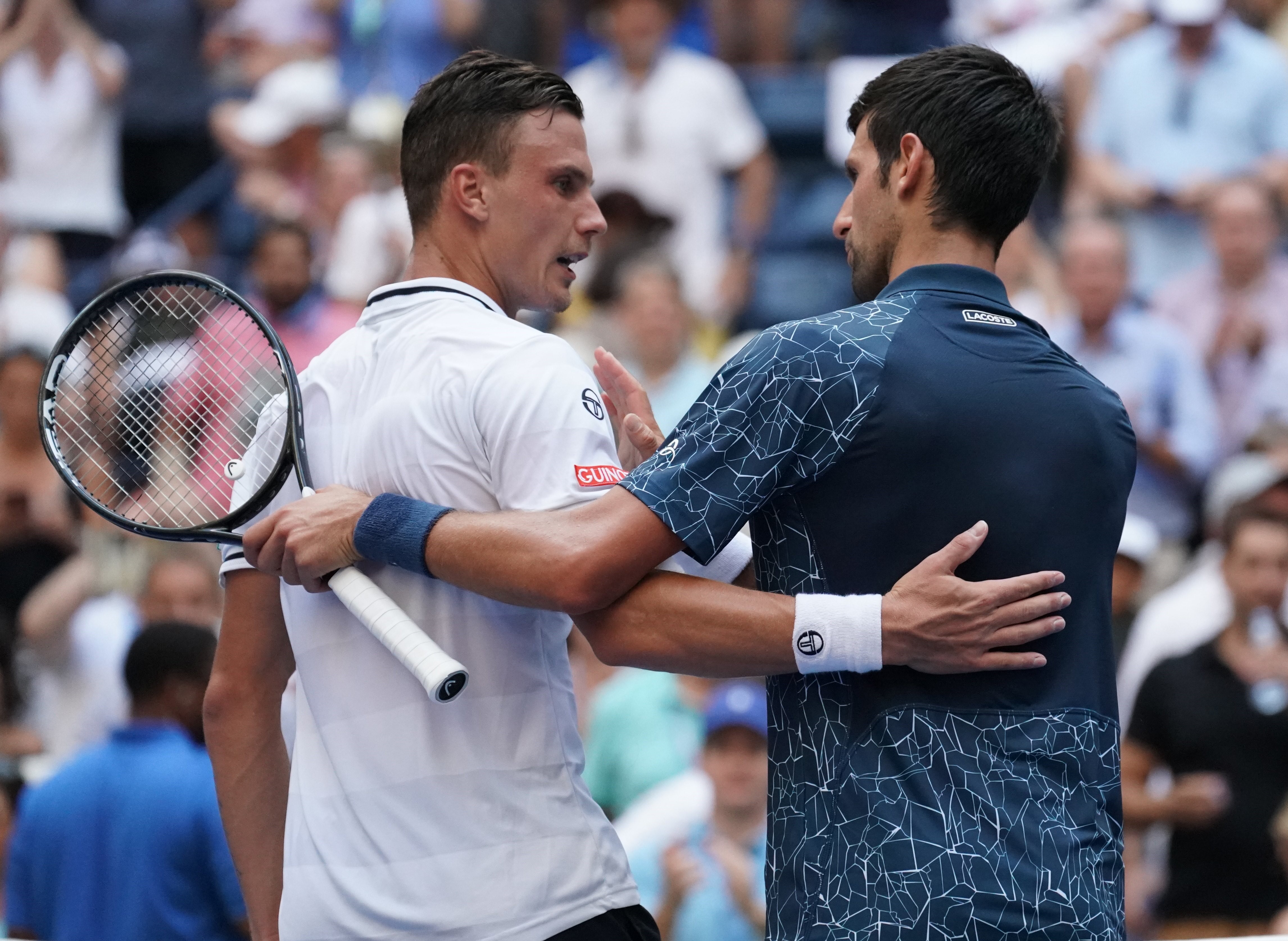 Novak Djokovic et Marton Fucsovics