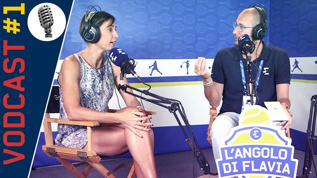 L'Angolo di Flavia: prima puntata da New York, Flavia Pennetta incontra Paolo Lorenzi L'Angolo di Flavia: prima puntata da New York, Flavia Pennetta incontra Paolo Lorenzi