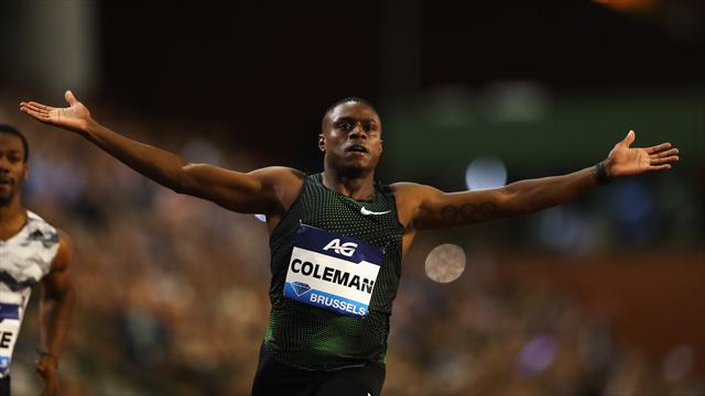 Coleman claque le 100m de l'année à Bruxelles