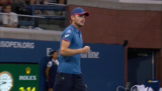 David Goffin contre Cilic en huitièmes de finale de l'US Open David Goffin contre Cilic en huitièmes de finale de l'US Open