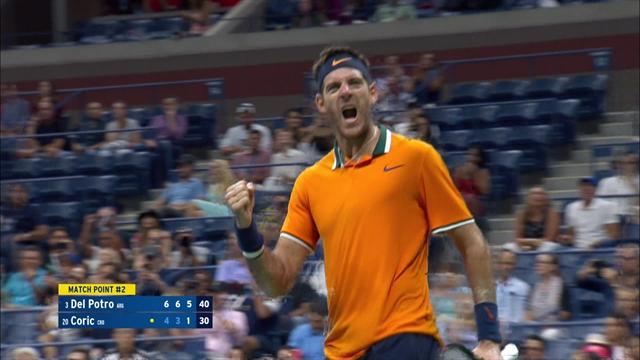 Del Potro a sorti l’artillerie lourde pour écraser Coric : les temps forts de sa victoire