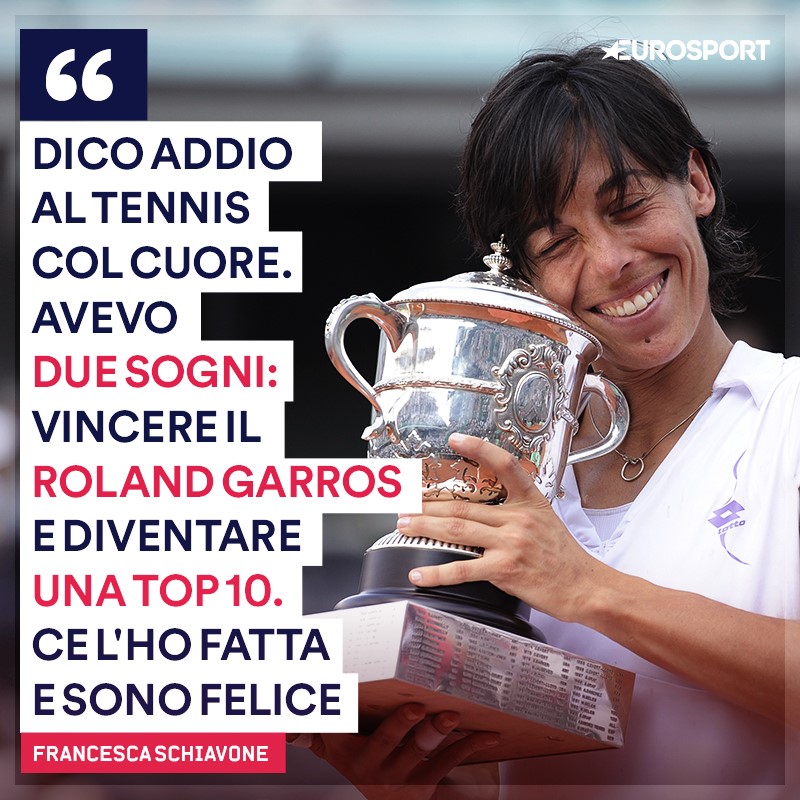 Francesca Schiavone, addio al tennis