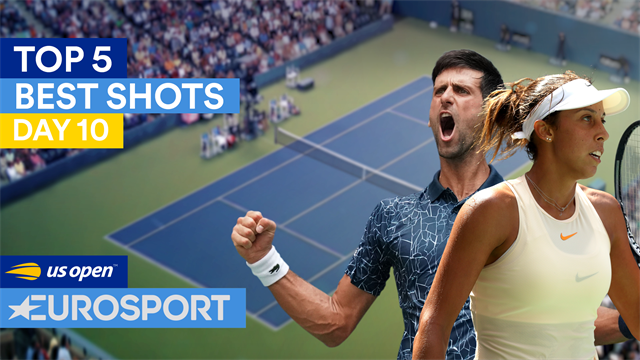 Les angles d'Osaka, la vista de Djokovic : Le top 5 des points de jeudi Les angles d'Osaka, la vista de Djokovic : Le top 5 des points de jeudi