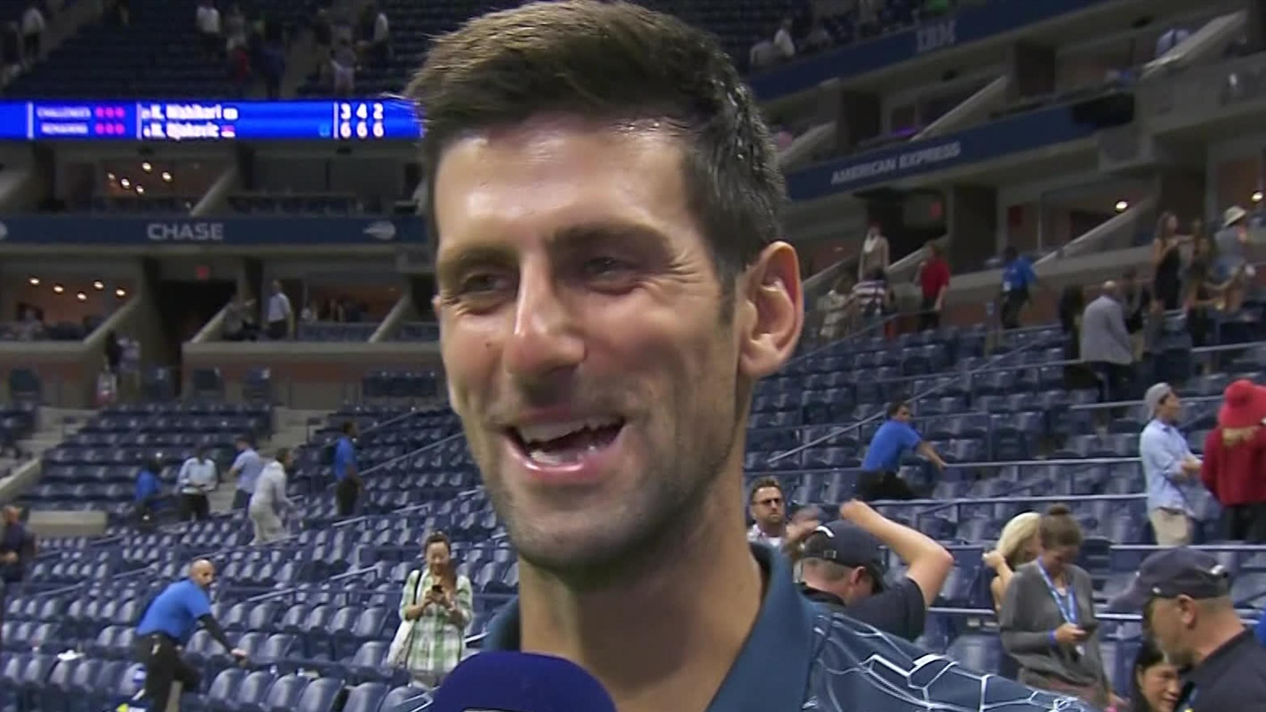 US Open 2018 Novak Djokovic im Interview nach dem Sieg gegen Nishikori