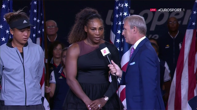 Serena stor i nederlagets stund - hyllar Osaka efter stökig final Serena stor i nederlagets stund - hyllar Osaka efter stökig final