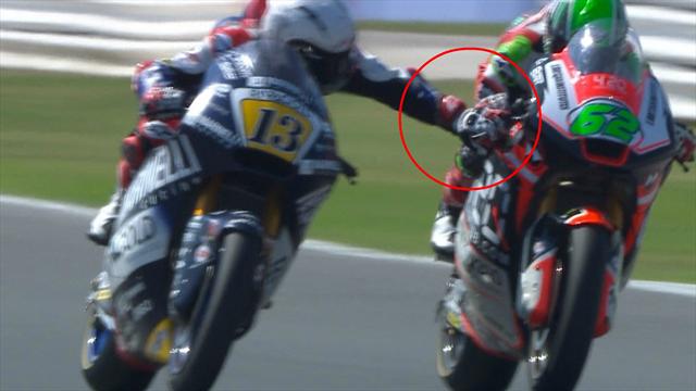 "Völlig krank!" Moto2-Fahrer Fenati greift Rivalen bei Vollgas in die Bremse "Völlig krank!" Moto2-Fahrer Fenati greift Rivalen bei Vollgas in die Bremse