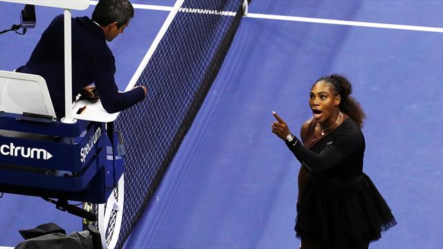Efter utbrottet - Serena Williams straffas