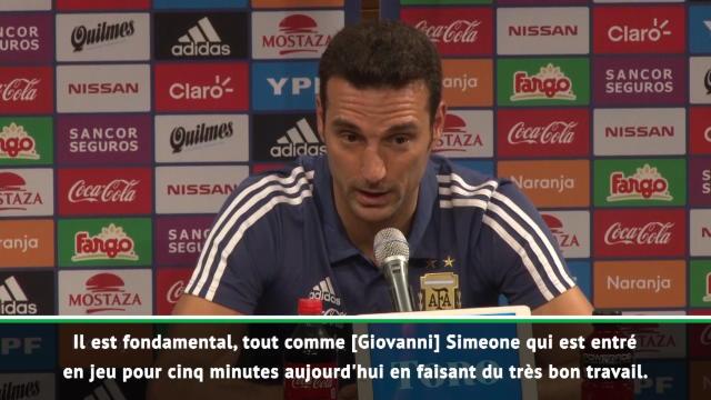 Argentine - Scaloni : "Le travail d'Icardi est fondamental" Argentine - Scaloni : "Le travail d'Icardi est fondamental"