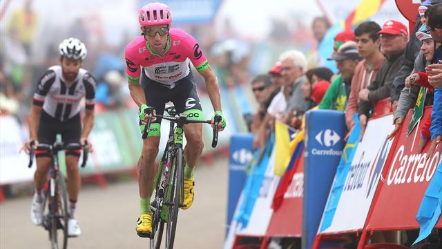 Woods wint loodzware etappe naar Balcon de Bizkaia, Kruijswijk valt van podium