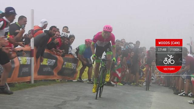 La Vuelta Stage 17 - Key Moments: Valverde cuts Yates' lead as Woods prevails on Monte Oiz La Vuelta Stage 17 - Key Moments: Valverde cuts Yates' lead as Woods prevails on Monte Oiz