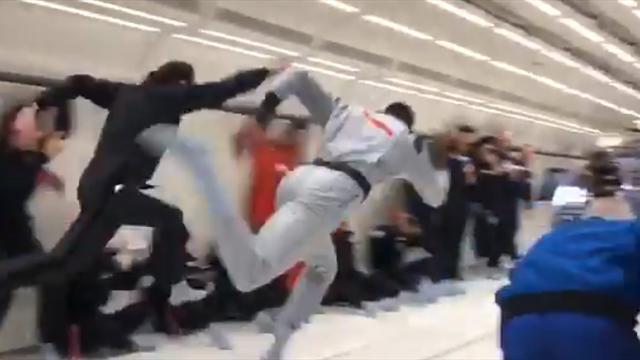 Болт в состоянии невесомости порвал двух соперников на короткой дистанции