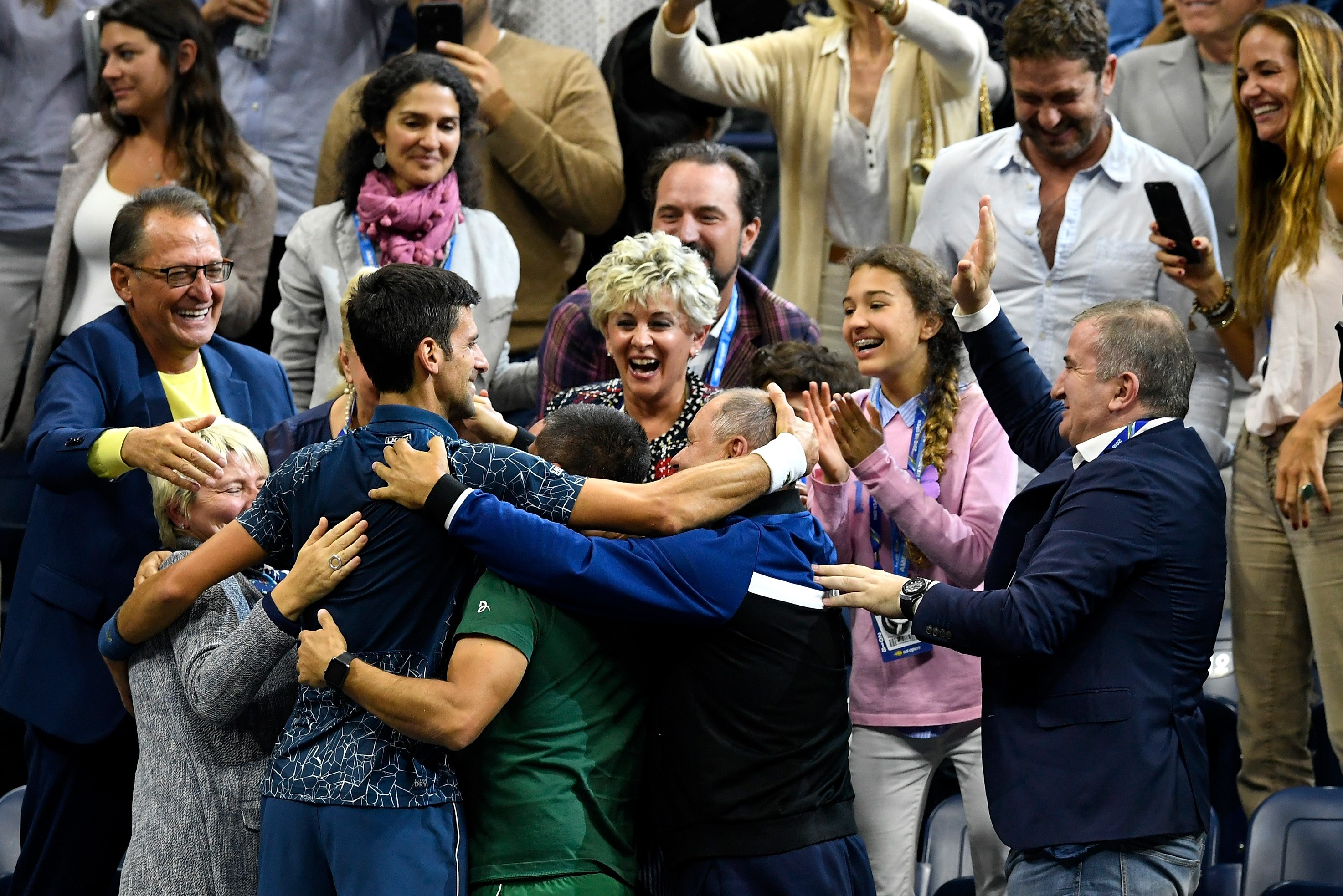 Djokovic team - US Open 2018