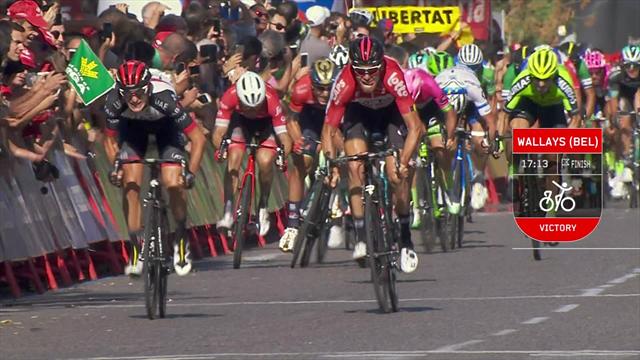 La Vuelta 2018 (18ª Etapa): Wallays sorprende a los esprinters en Lleida y Yates sigue líder La Vuelta 2018 (18ª Etapa): Wallays sorprende a los esprinters en Lleida y Yates sigue líder