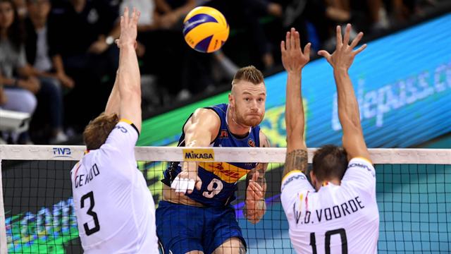 Slovenia-Belgio 3-2 pirotecnico nel girone dell’Italia: la Serbia lascia un set alla Tunisia