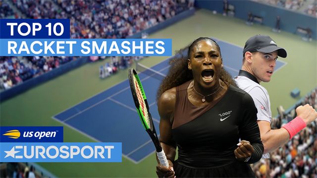 Von Williams bis Thiem: Manchmal muss der Schläger dran glauben Von Williams bis Thiem: Manchmal muss der Schläger dran glauben
