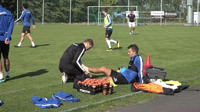 Her må nyervervelsen gi seg på trening