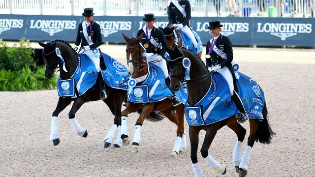 Die deutsche Mannschaft verteidigt den Titel im Grand Prix de Dressage